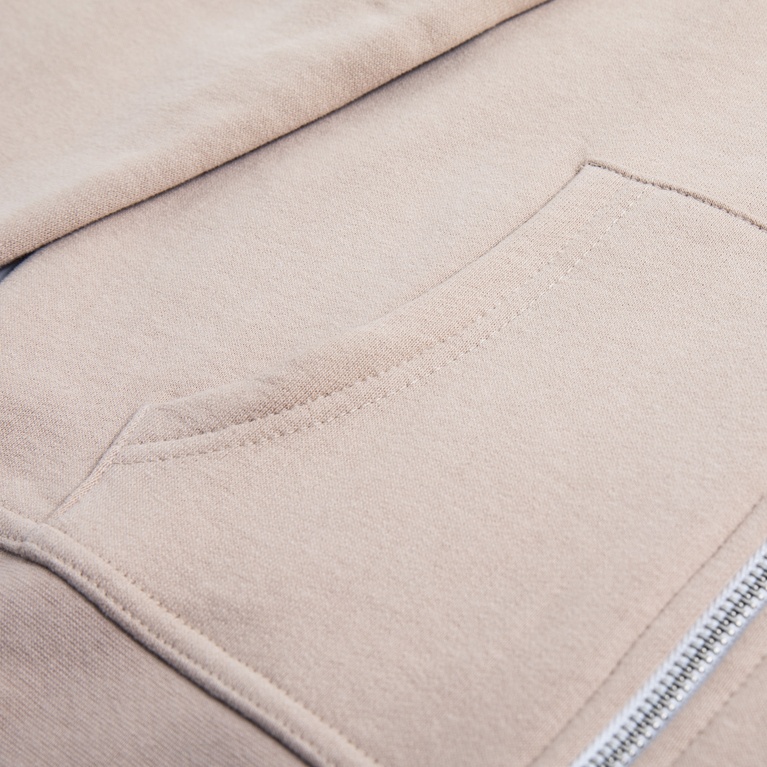 Zip hoodie "Tom star" Beige